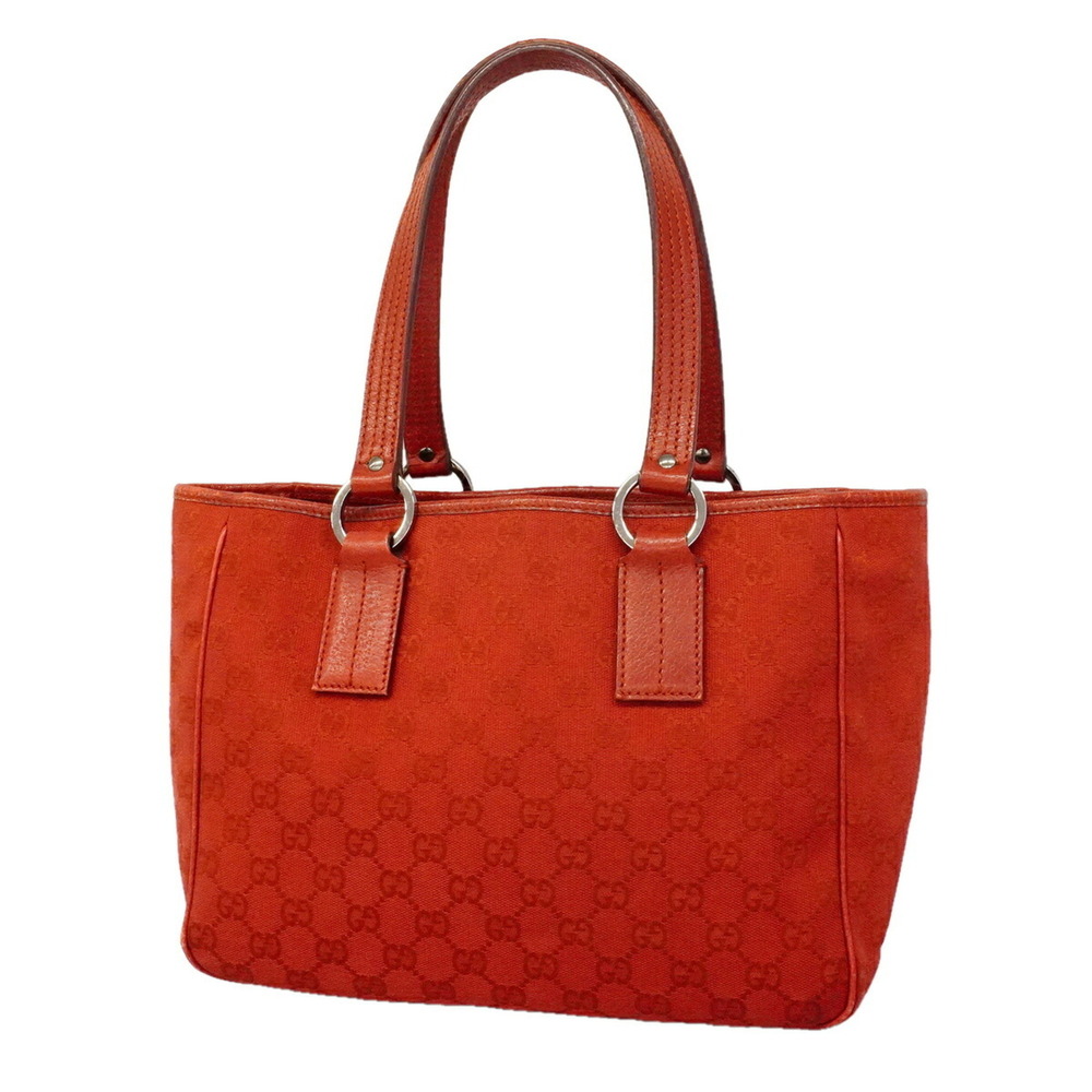 Gucci GG Canvas Tote Bag 113019 Red Women's
